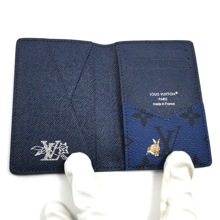 LOUIS VUITTON ルイ・ヴィトン ポケット オーガナイザー カードケース モノグラムフォレスト マリーヌ M26979 IC ユニセックス【中古】【美品】