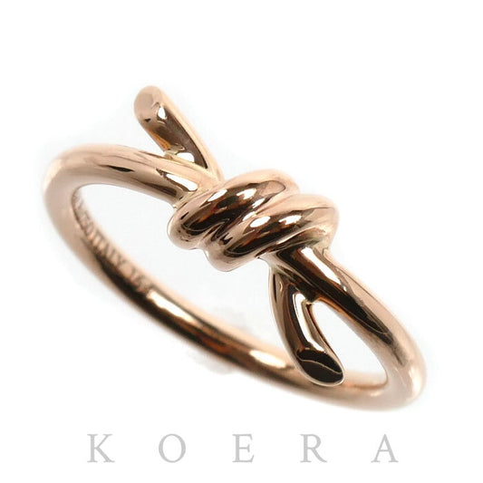 TIFFANY&Co. ティファニー K18PG ピンクゴールド ノット リング・指輪 8号 3.0g レディース【中古】【美品】