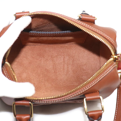 CELINE セリーヌ キュイル トリオンフ スモール ボストン 2Wayショルダーバッグ ブラウン 113773DU3.04LU レディース【中古】【美品】