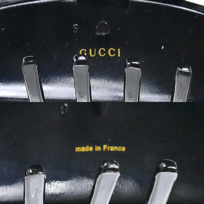 GUCCI グッチ ラインストーン レジン クリスタル付き ヘアアクセサリー ヘアクリップ 741950 JAAE0 8802 レディース【中古】【美品】