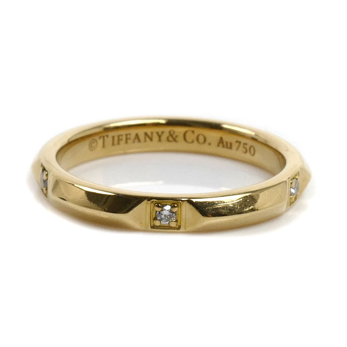 TIFFANY&Co. ティファニー K18YG イエローゴールド トゥルーバンド ダイヤ リング・指輪 ダイヤモンド 10号 3.3g レディース【中古】