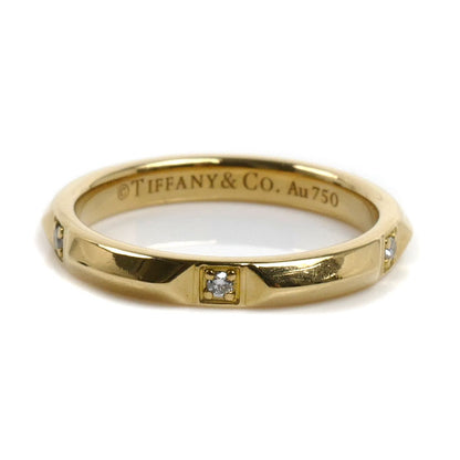 TIFFANY&Co. ティファニー K18YG イエローゴールド トゥルーバンド ダイヤ リング・指輪 ダイヤモンド 10号 3.3g レディース【中古】