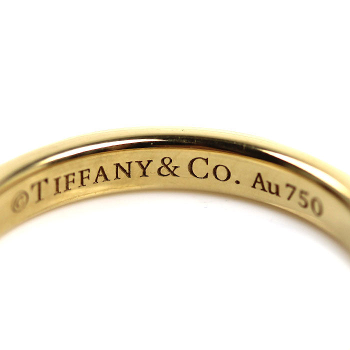 TIFFANY&Co. ティファニー K18YG イエローゴールド トゥルーバンド ダイヤ リング・指輪 ダイヤモンド 10号 3.3g レディース【中古】