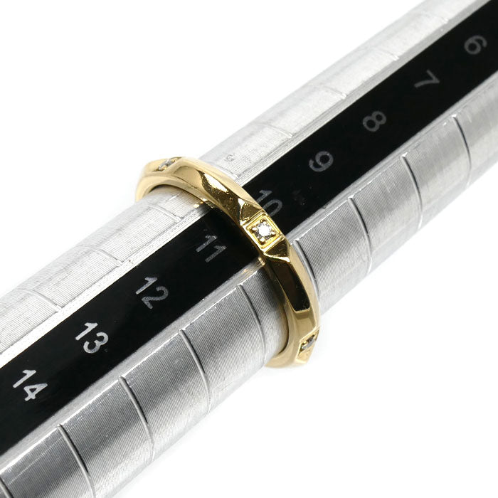 TIFFANY&Co. ティファニー K18YG イエローゴールド トゥルーバンド ダイヤ リング・指輪 ダイヤモンド 10号 3.3g レディース【中古】