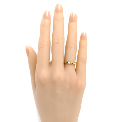 TIFFANY&Co. ティファニー K18YG イエローゴールド トゥルーバンド ダイヤ リング・指輪 ダイヤモンド 10号 3.3g レディース【中古】