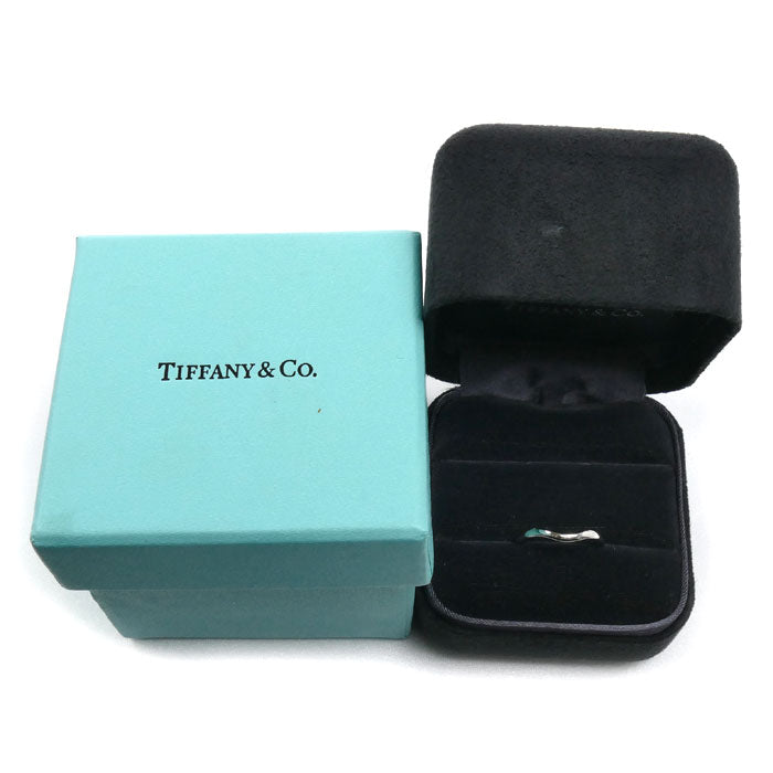 TIFFANY&Co. ティファニー Pt950プラチナ カーブドバンド リング・指輪 60016471 9号 3.5g レディース【中古】【美品】