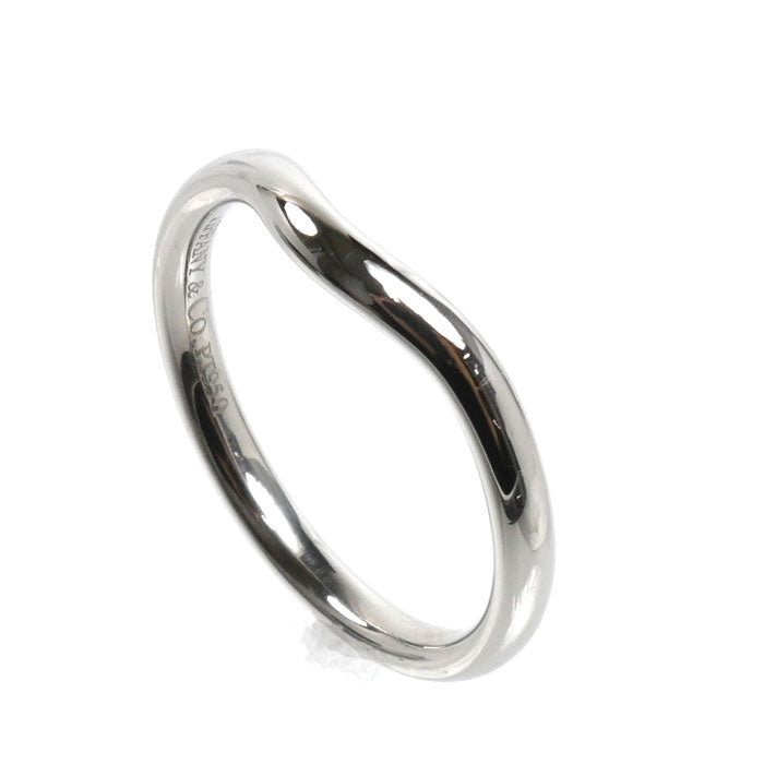 TIFFANY&Co. ティファニー Pt950プラチナ カーブドバンド リング・指輪 60016471 9号 3.5g レディース【中古】【美品】