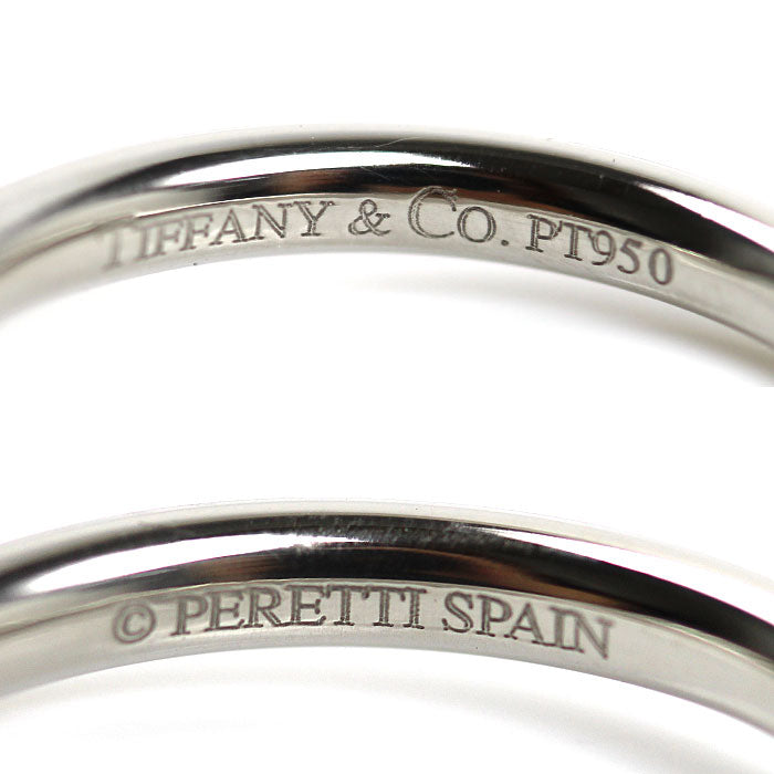 TIFFANY&Co. ティファニー Pt950プラチナ カーブドバンド リング・指輪 60016471 9号 3.5g レディース【中古】【美品】