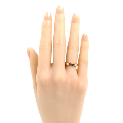 CARTIER カルティエ K18PG ピンクゴールド エングレーブド 1P ダイヤ リング・指輪 B4086448 ダイヤモンド 8号 48 3.6g レディース【中古】【美品】