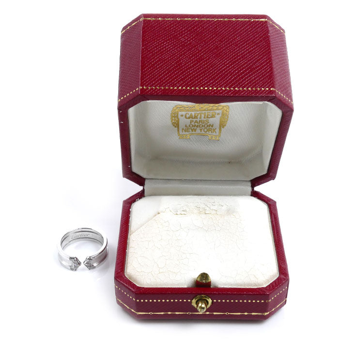 CARTIER カルティエ K18WG ホワイトゴールド C2 リング・指輪 ダイヤモンド 11号 51 6.8g レディース【中古】【美品】