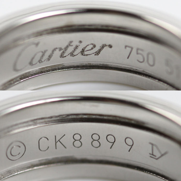 CARTIER カルティエ K18WG ホワイトゴールド C2 リング・指輪 ダイヤモンド 11号 51 6.8g レディース【中古】【美品】