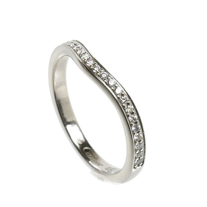 CARTIER カルティエ Pt950プラチナ バレリーナカーブ リング・指輪 B4093046 ダイヤモンド 6号 46 2.6g レディース【中古】