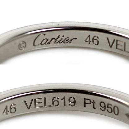 CARTIER カルティエ Pt950プラチナ バレリーナカーブ リング・指輪 B4093046 ダイヤモンド 6号 46 2.6g レディース【中古】