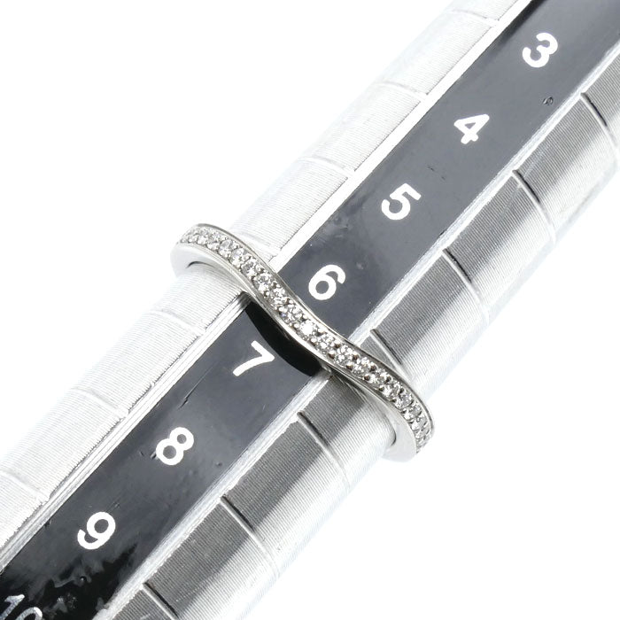 CARTIER カルティエ Pt950プラチナ バレリーナカーブ リング・指輪 B4093046 ダイヤモンド 6号 46 2.6g レディース【中古】