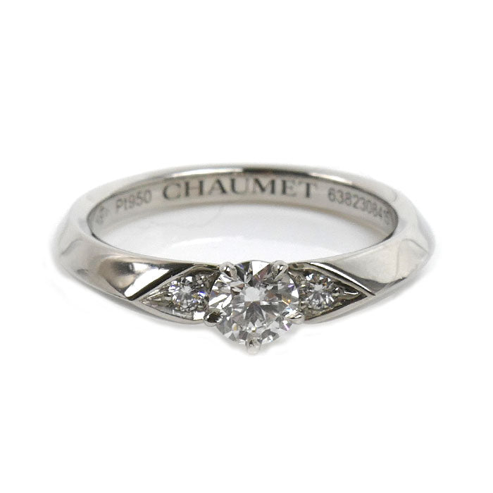 Chaumet ショーメ Pt950プラチナ セレナード リング・指輪 ダイヤモンド0.31ct 9号 4.1g レディース【中古】【美品】