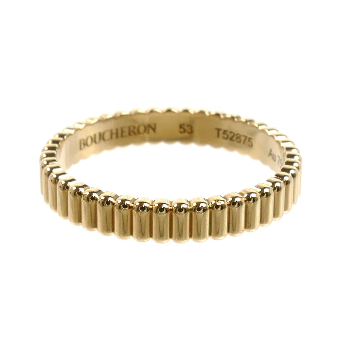 Boucheron ブシュロン K18YG イエローゴールド キャトル グログラン リング・指輪 JAL01169 13号 53 3.3g レディース【中古】【美品】