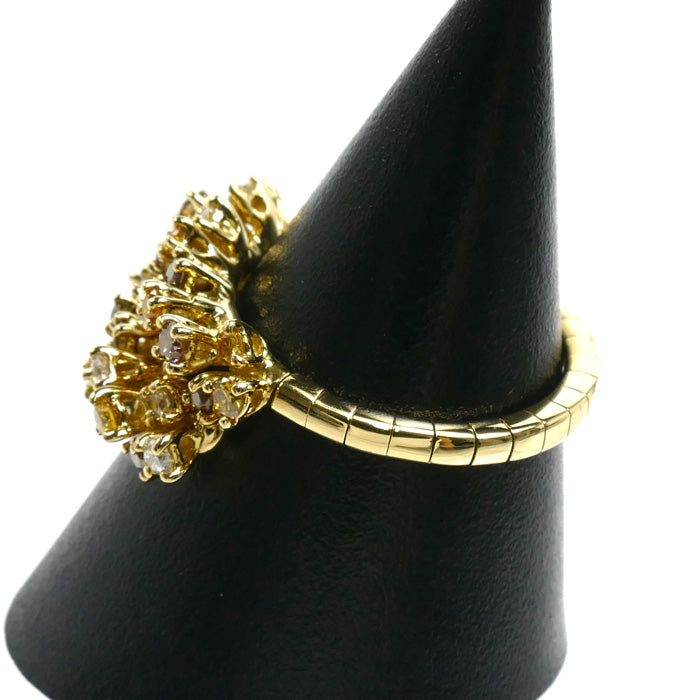 Damiani ダミアーニ K18YG イエローゴールド ミモザ リング・指輪 20078489 ダイヤモンド 5.1g フリーサイズ レディース【中古】