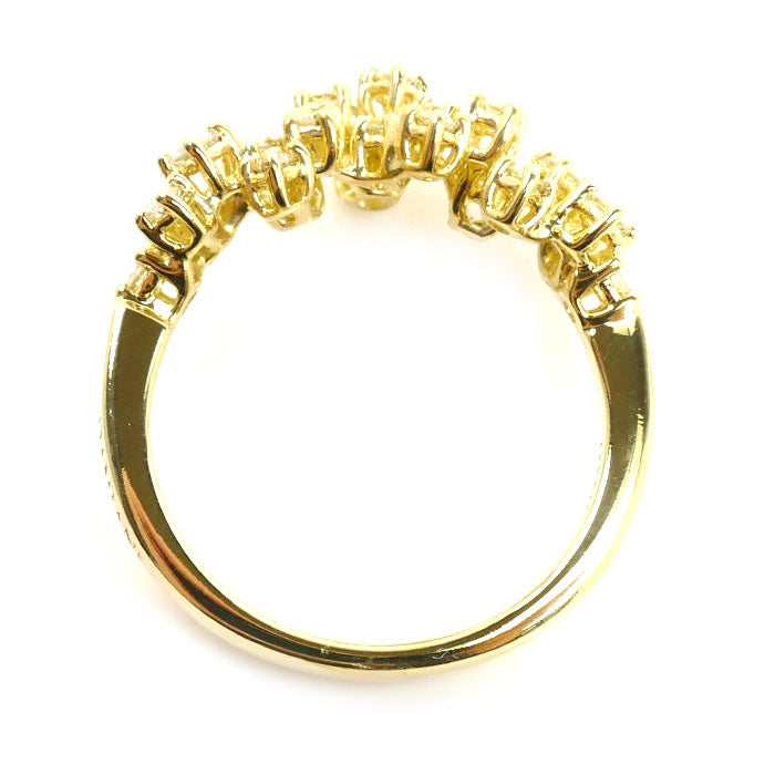 Damiani ダミアーニ K18YG イエローゴールド ミモザ リング・指輪 20086884 ダイヤモンド 11号 3.8g レディース【中古】【美品】