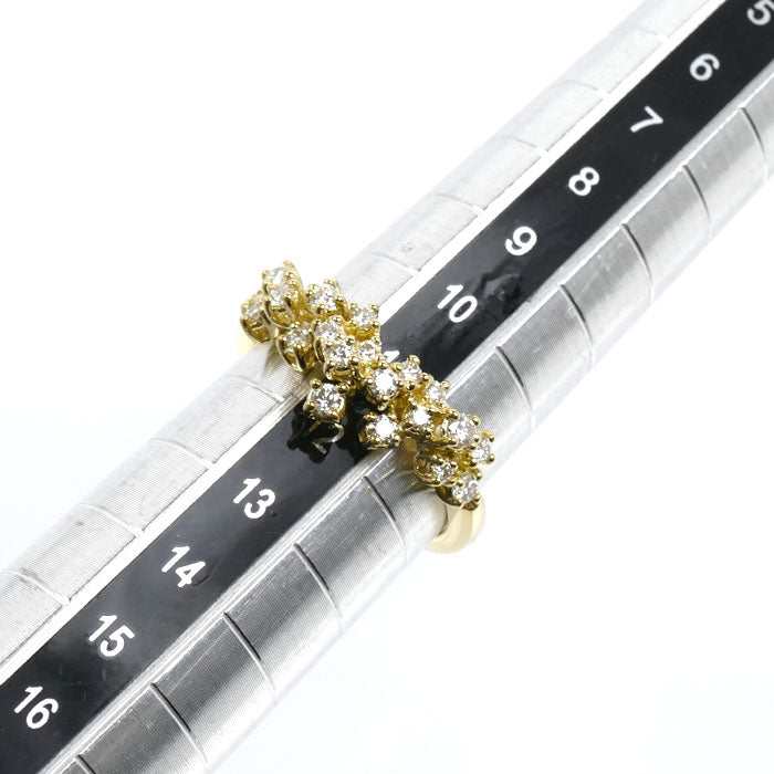 Damiani ダミアーニ K18YG イエローゴールド ミモザ リング・指輪 20086884 ダイヤモンド 11号 3.8g レディース【中古】【美品】