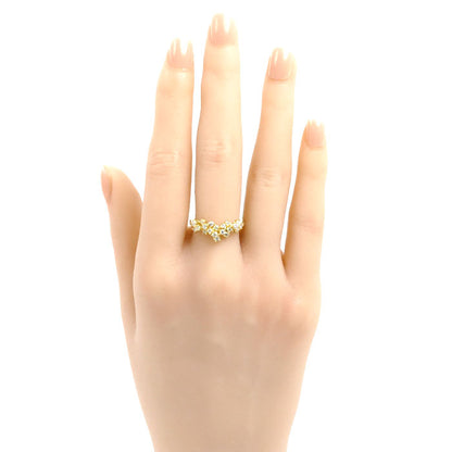 Damiani ダミアーニ K18YG イエローゴールド ミモザ リング・指輪 20086884 ダイヤモンド 11号 3.8g レディース【中古】【美品】