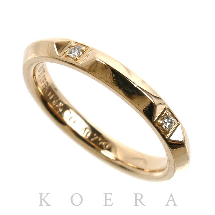 TIFFANY&Co. ティファニー K18PG ピンクゴールド トゥルー リング・指輪 67134176 ダイヤモンド 9号 3.2g レディース【中古】
