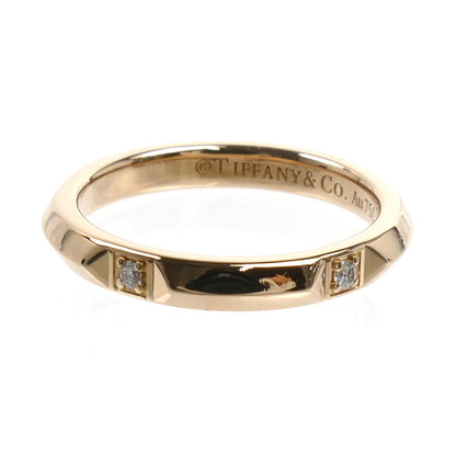 TIFFANY&Co. ティファニー K18PG ピンクゴールド トゥルー リング・指輪 67134176 ダイヤモンド 9号 3.2g レディース【中古】