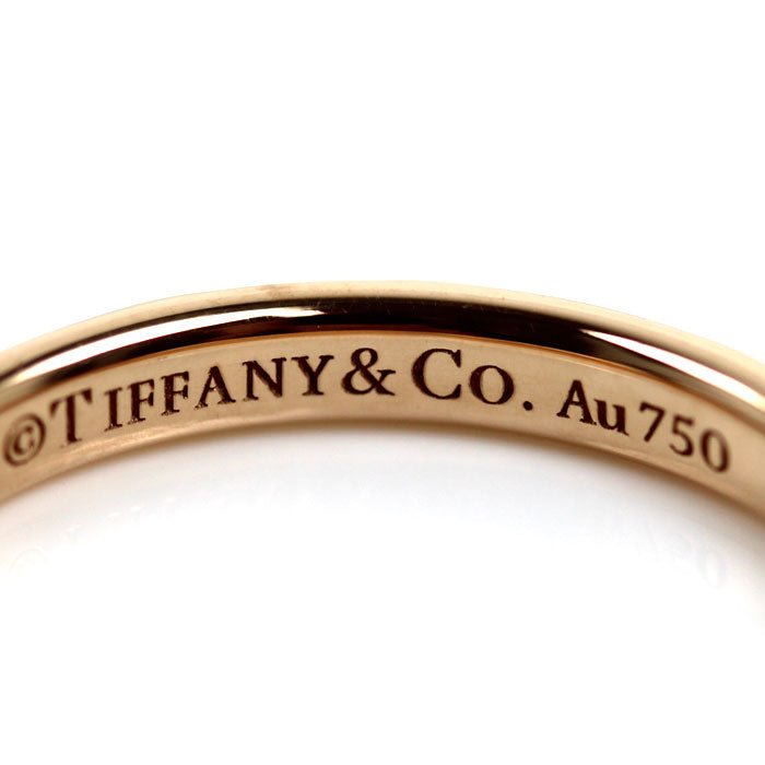 TIFFANY&Co. ティファニー K18PG ピンクゴールド トゥルーバンド リング・指輪 67134257 ダイヤモンド 14号 3.1g ユニセックス【中古】【美品】