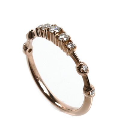 BELLESIORA ベルシオラ K18PG ピンクゴールド リング・指輪 ダイヤモンド0.15ct 7号 1.4g レディース【中古】