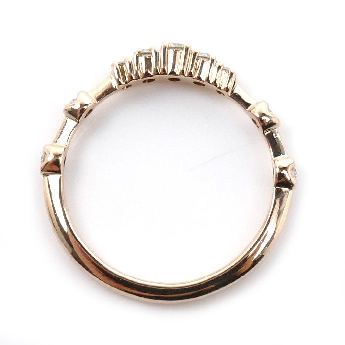 BELLESIORA ベルシオラ K18PG ピンクゴールド リング・指輪 ダイヤモンド0.15ct 7号 1.4g レディース【中古】
