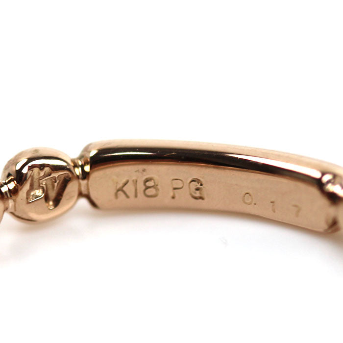 Ponte Vecchio ポンテヴェキオ K18PG ピンクゴールド リング・指輪 ダイヤモンド0.17ct 10号 2.7g レディース【中古】