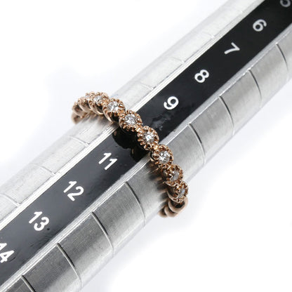 Ponte Vecchio ポンテヴェキオ K18PG ピンクゴールド リング・指輪 ダイヤモンド0.17ct 10号 2.7g レディース【中古】