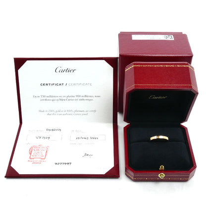 CARTIER カルティエ K18PG ピンクゴールド エングレーブド 1Pダイヤ リング・指輪 B4086459 ダイヤモンド 19号 59 4.0g レディース【中古】