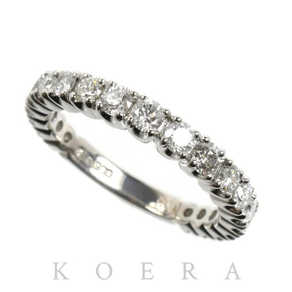 Pt900プラチナ エタニティ リング・指輪 ダイヤモンド1.00ct 12号 4.7g レディース【中古】【美品】