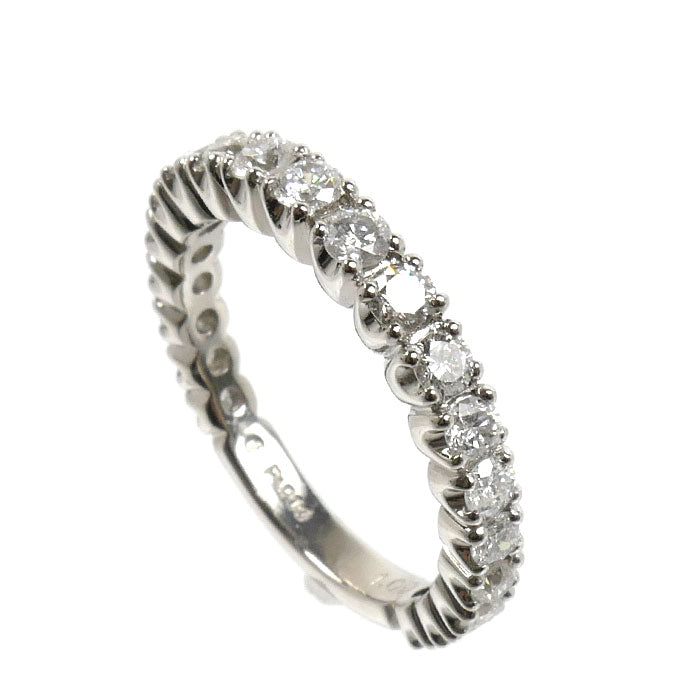 Pt900プラチナ エタニティ リング・指輪 ダイヤモンド1.00ct 12号 4.7g レディース【中古】【美品】
