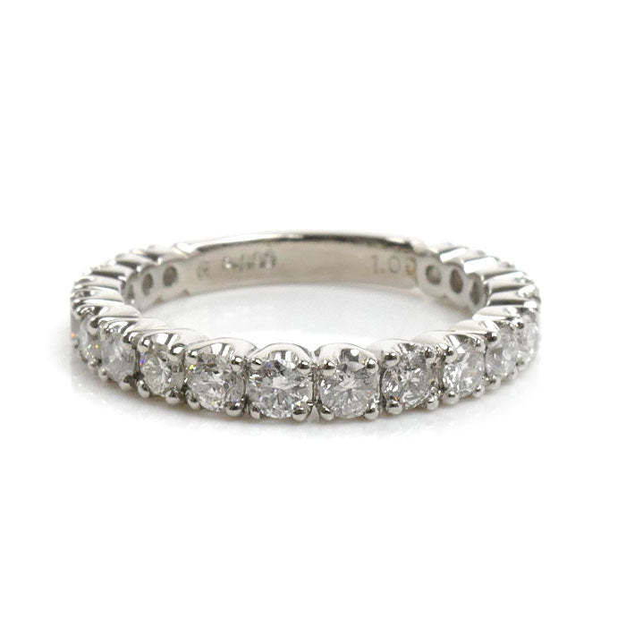 Pt900プラチナ エタニティ リング・指輪 ダイヤモンド1.00ct 12号 4.7g レディース【中古】【美品】