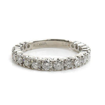 Pt900プラチナ エタニティ リング・指輪 ダイヤモンド1.00ct 12号 4.7g レディース【中古】【美品】