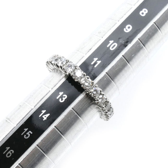 Pt900プラチナ エタニティ リング・指輪 ダイヤモンド1.00ct 12号 4.7g レディース【中古】【美品】