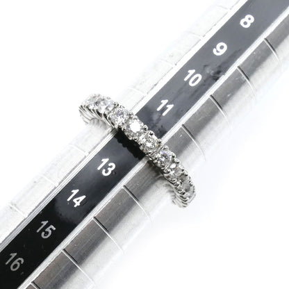 Pt900プラチナ エタニティ リング・指輪 ダイヤモンド1.00ct 12号 4.7g レディース【中古】【美品】