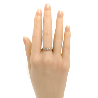 K18PG ピンクゴールド ハーフエタニティ リング・指輪 ダイヤモンド1.00ct 13号 1.5g レディース【中古】