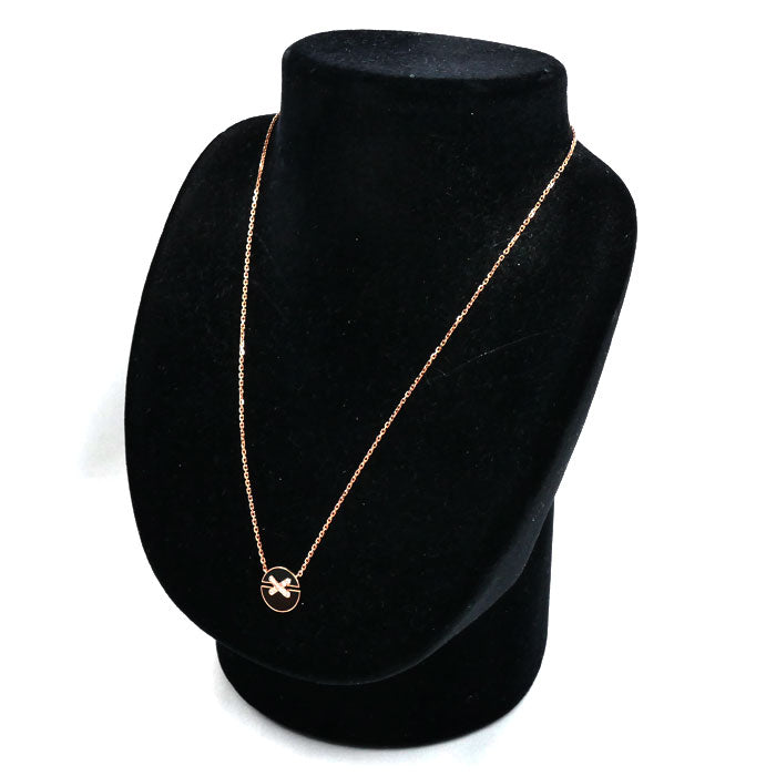 Chaumet ショーメ K18PG ピンクゴールド ジュ ドゥ リアン ハーモニー スモール ネックレス 084426 オニキス ダイヤモンド 4.5g 38/40/42cm レディース【中古】【美品】