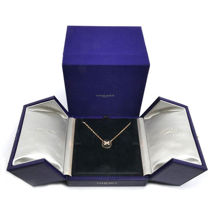 Chaumet ショーメ K18PG ピンクゴールド ジュ ドゥ リアン ハーモニー スモール ネックレス 084426 オニキス ダイヤモンド 4.5g 38/40/42cm レディース【中古】【美品】