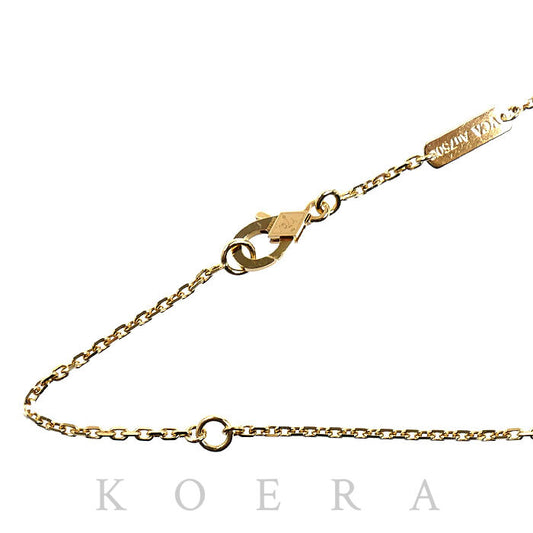 Van Cleef & Arpels ヴァンクリーフ＆アーペル K18YG イエローゴールド フォルサチェーン ネックレス 3.4g 37/42cm レディース【中古】