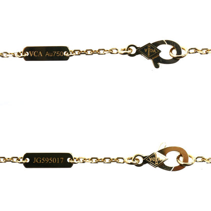 Van Cleef & Arpels ヴァンクリーフ＆アーペル K18YG イエローゴールド フォルサチェーン ネックレス 3.4g 37/42cm レディース【中古】