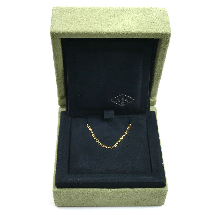 Van Cleef & Arpels ヴァンクリーフ＆アーペル K18YG イエローゴールド フォルサチェーン ネックレス 3.4g 37/42cm レディース【中古】