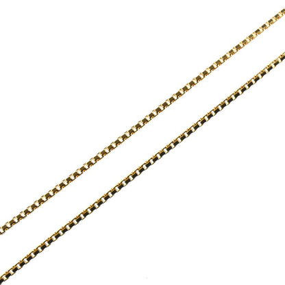 BELLESIORA ベルシオラ K18YG イエローゴールド ネックレス ルビー ダイヤモンド0.06ct 2.5g 40cm レディース【中古】【美品】