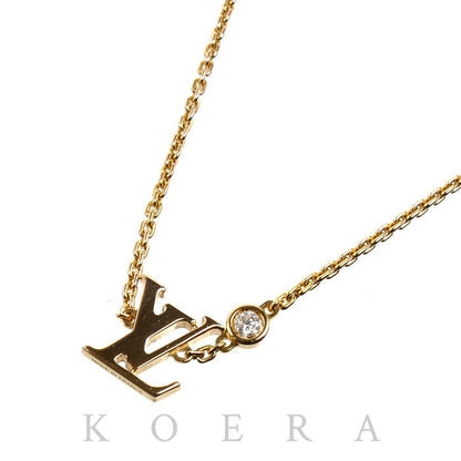LOUIS VUITTON ルイ・ヴィトン K18YG イエローゴールド パンダンティフ イディール ブロッサム ネックレス Q93626 ダイヤモンド 4.1g 38/40cm レディース【中古】