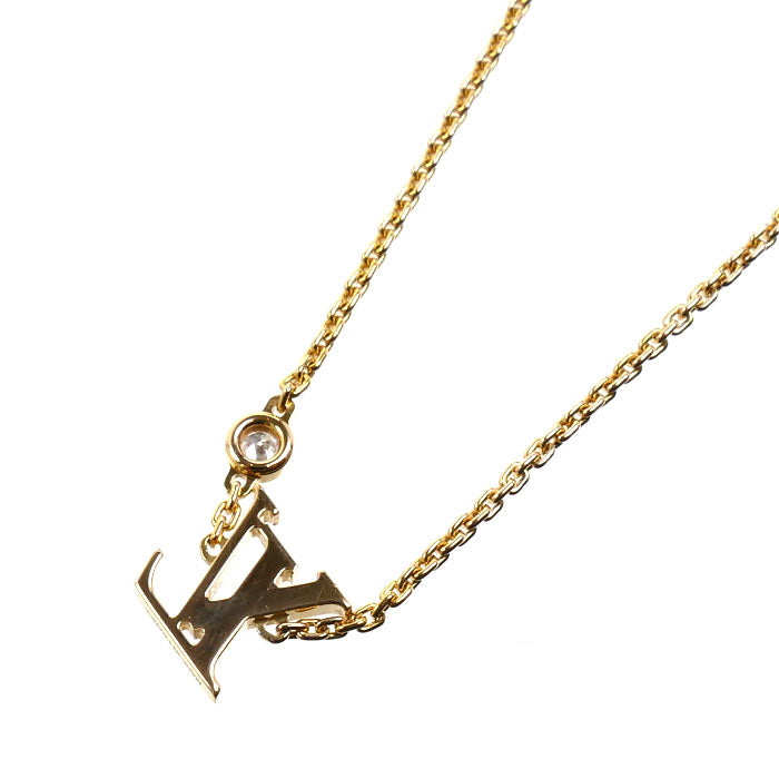 LOUIS VUITTON ルイ・ヴィトン K18YG イエローゴールド パンダンティフ イディール ブロッサム ネックレス Q93626 ダイヤモンド 4.1g 38/40cm レディース【中古】