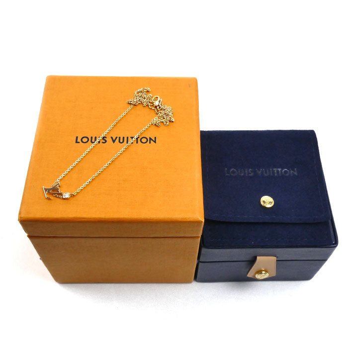 LOUIS VUITTON ルイ・ヴィトン K18YG イエローゴールド パンダンティフ イディール ブロッサム ネックレス Q93626 ダイヤモンド 4.1g 38/40cm レディース【中古】