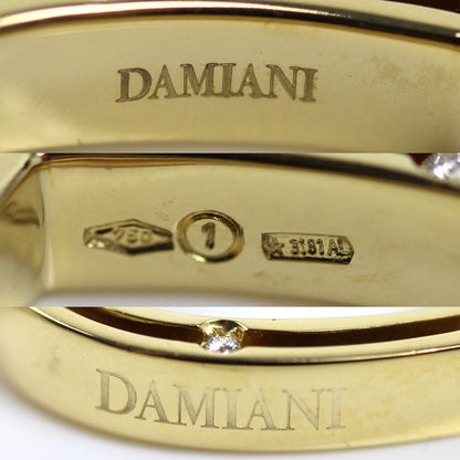 Damiani ダミアーニ K18YG イエローゴールド Dサイド ハート ネックレス ダイヤモンド 8.0g 41/49cm レディース【中古】