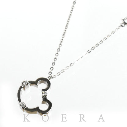 Damiani ダミアーニ K18WG ホワイトゴールド ミニシンボリ ベア ネックレス ダイヤモンド 3.2g 42cm レディース【中古】【美品】